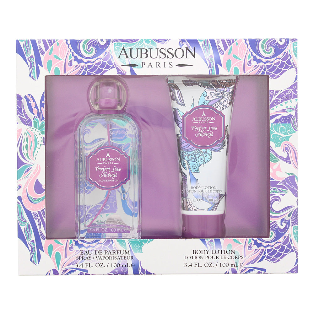 Aubusson Paris Perfect Love Always 2 Piece Gift Set: Eau De Parfum 100ml - Body Lotion 100ml