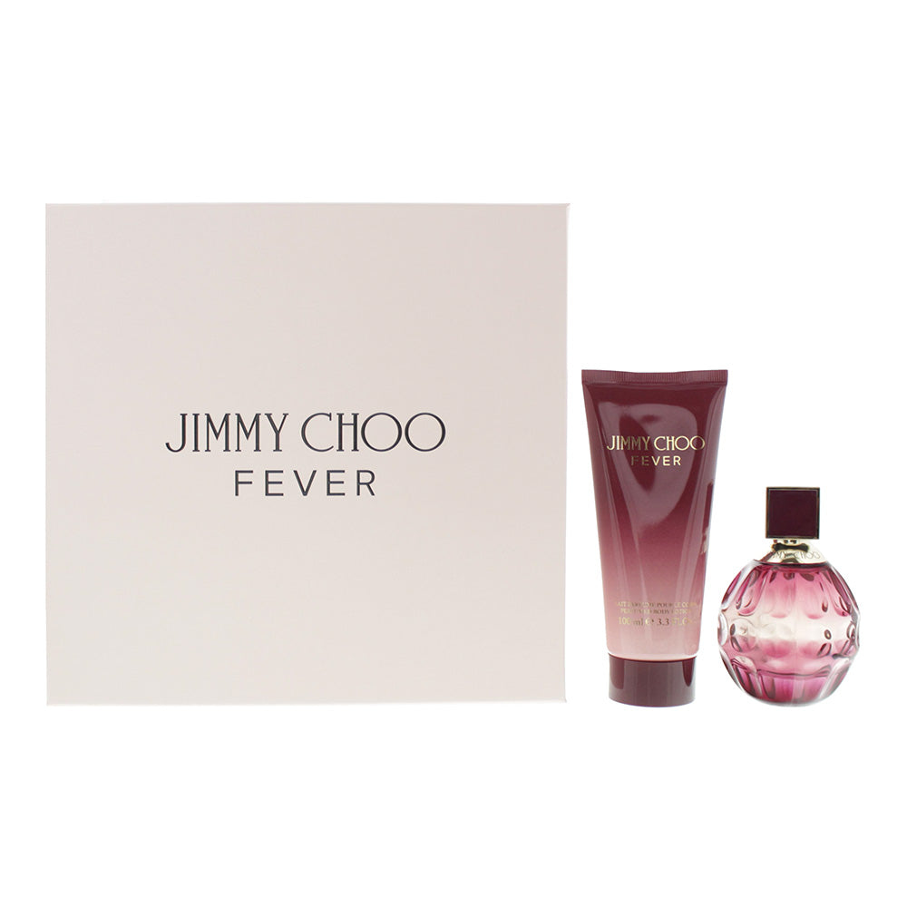 Jimmy Choo Fever 2 Piece Gift Set: Eau De Parfum 60ml - Body Lotion 100ml