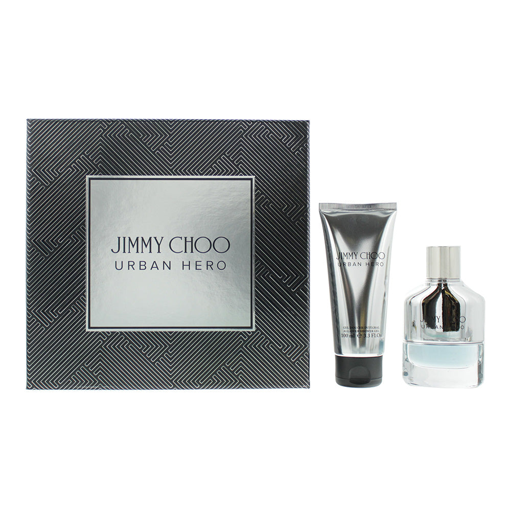 Jimmy Choo Urban Hero 2 Piece Gift Set: Eau De Parfum 50ml - Shower Gel 100ml