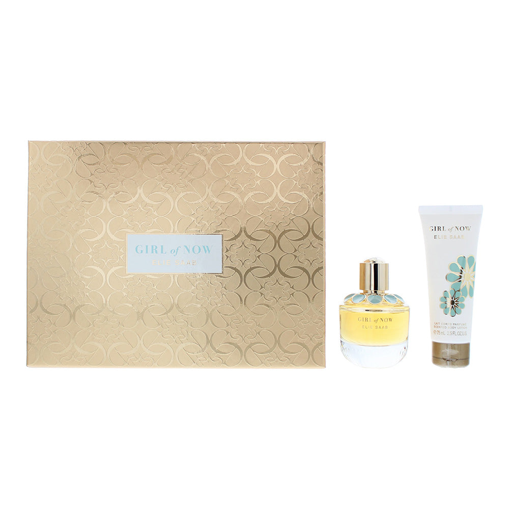 Elie Saab Girl Of Now 2 Piece Gift Set: Eau De Parfum 50ml - Body Lotion 75ml