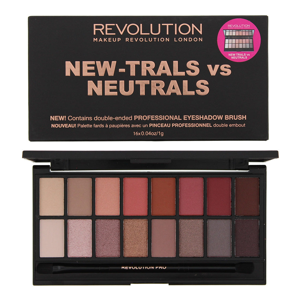 Revolution New-Trals Vs Neutrals Eye Shadow Palette 16 x 1g