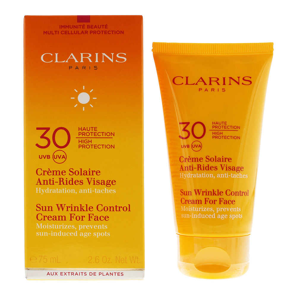 Clarins Wrinkle Control UVB-UVA 30 Spf Suncream 75ml
