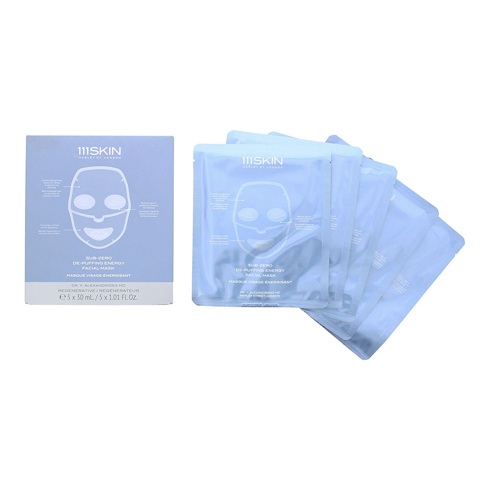 111 Skin Sub-Zero De-Puffing Facial Mask 5 x 30ml