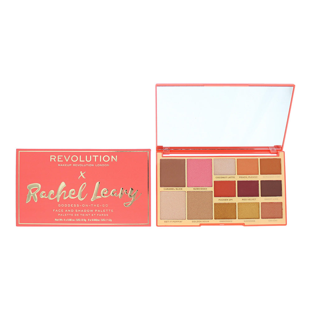 Revolution Rachel Leary Goddess-On-The-Go Make-Up Palette 4 x 2.5g - 9 x 1.2g