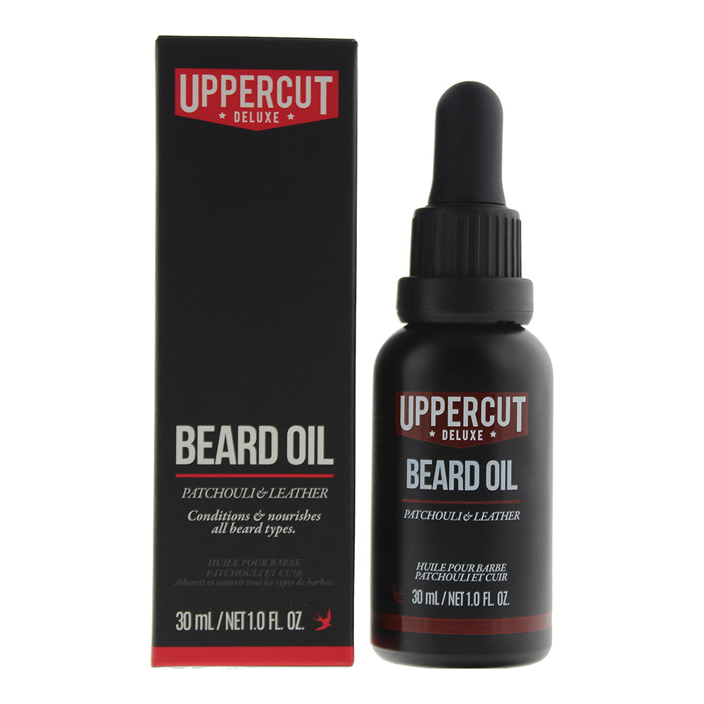 Uppercut Deluxe Patchouli & Leather Beard Oil 30ml