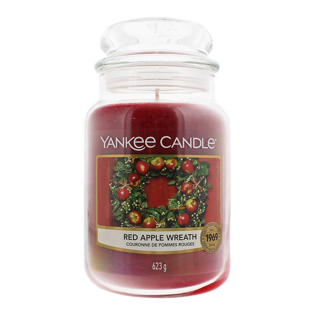 Yankee Red Apple Wreath Candle 623g