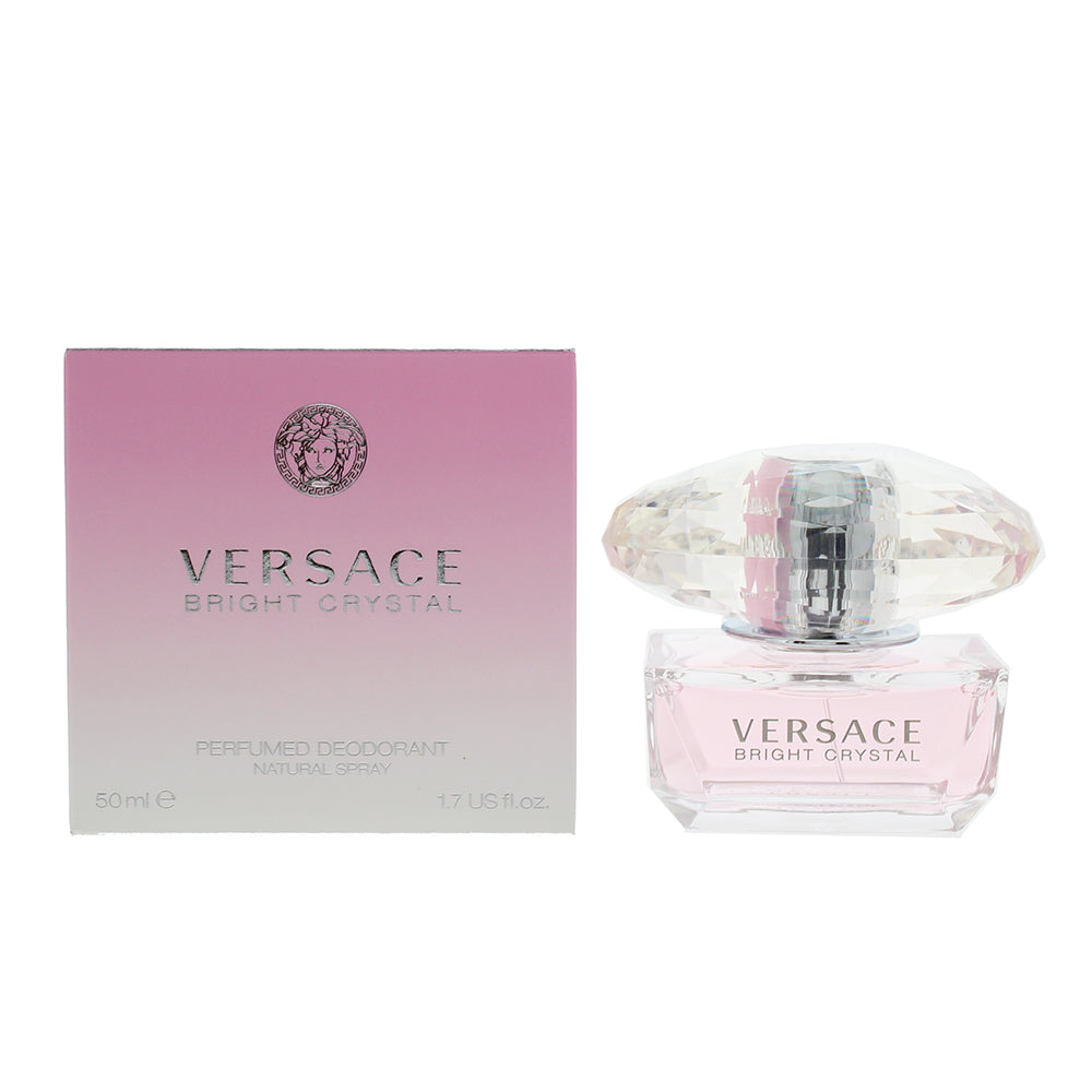 Versace Bright Crystal Perfumed Deodorant 50ml Glass Bottle