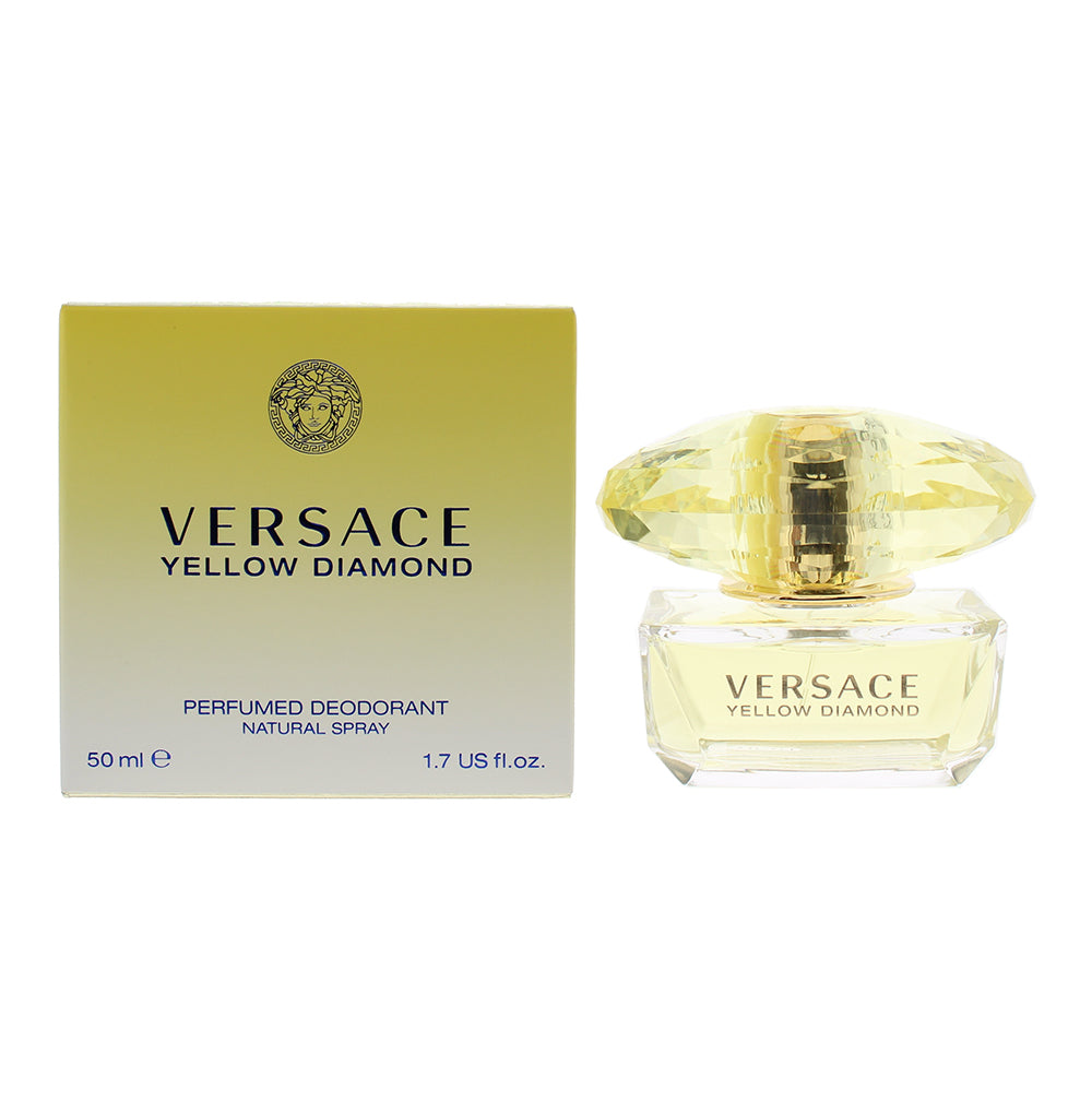Versace Yellow Diamond Perfumed Deodorant 50ml Glass Bottle