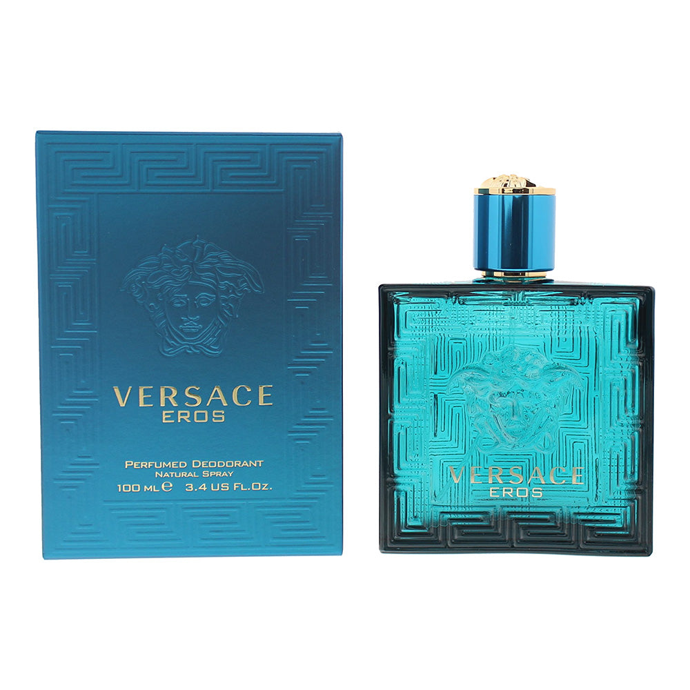 Versace Eros Deodorant Spray 100ml Glass Bottle