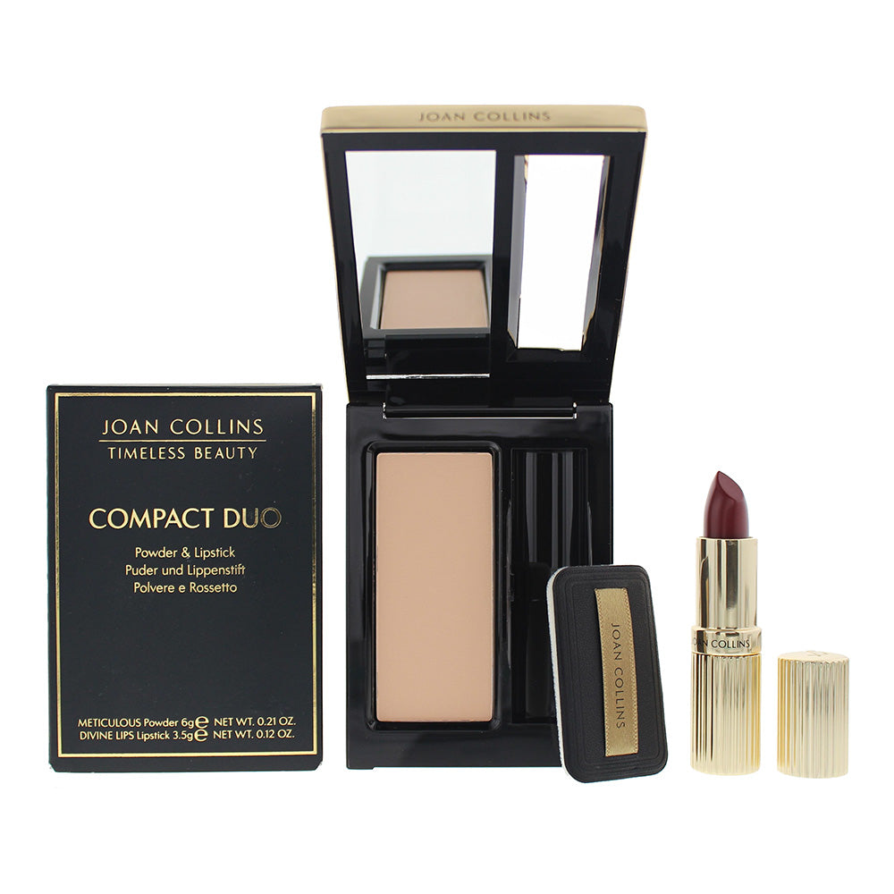 Joan Collins Compact Duo Powder 6g - Helene Cream Lipstick 3.5g