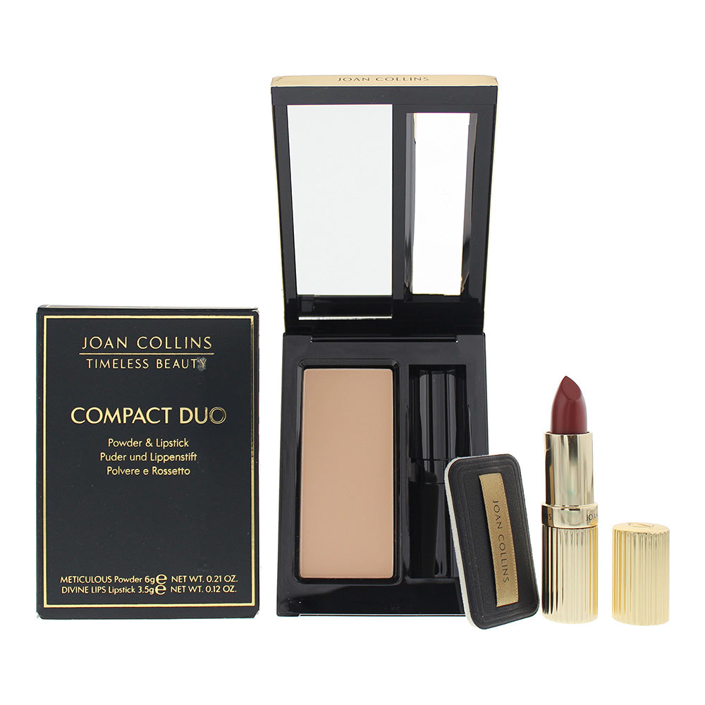 Joan Collins Compact Duo Powder 6g - Sabina Cream Lipstick 3.5g