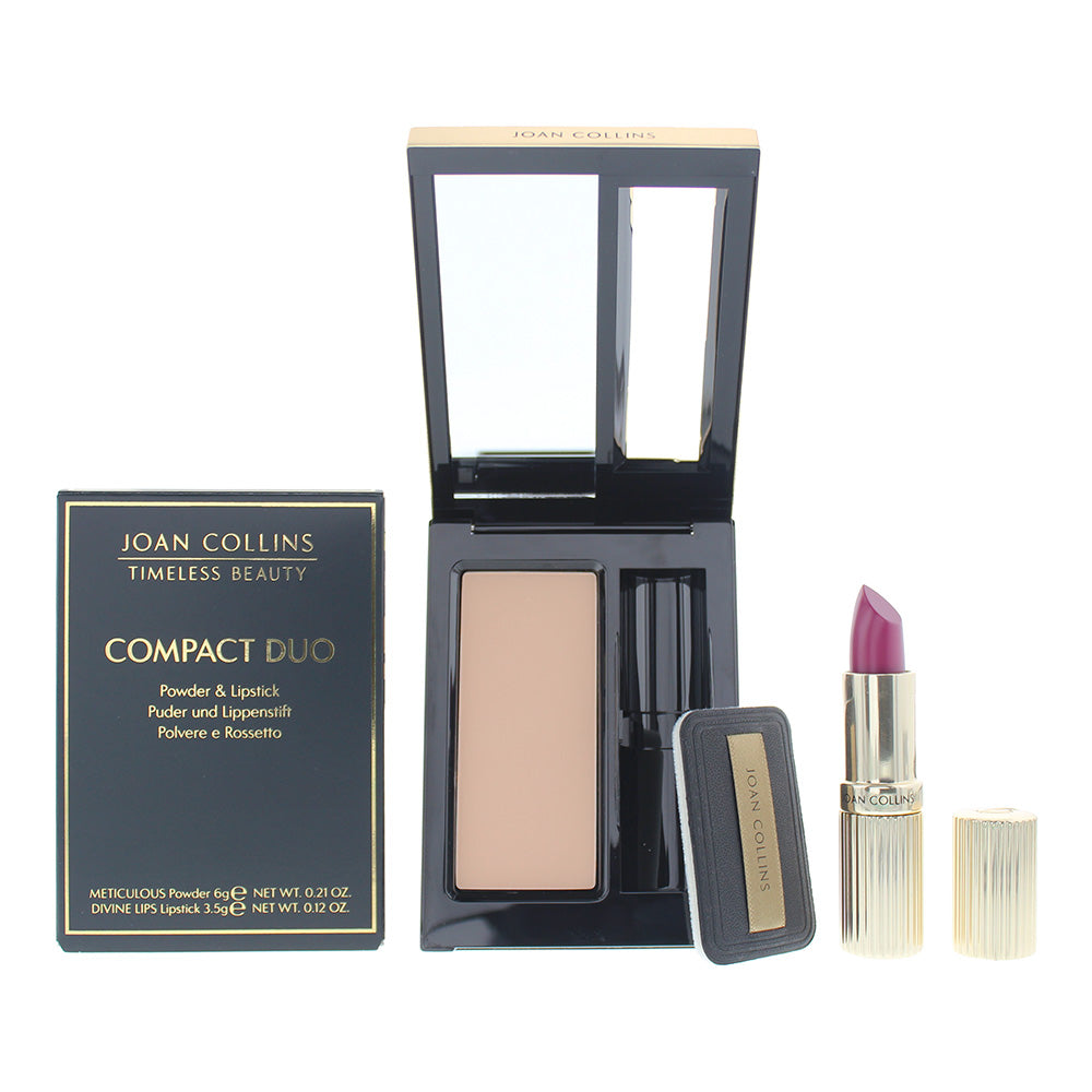 Joan Collins Compact Duo Powder 6g - Melanie Cream Lipstick 3.5g