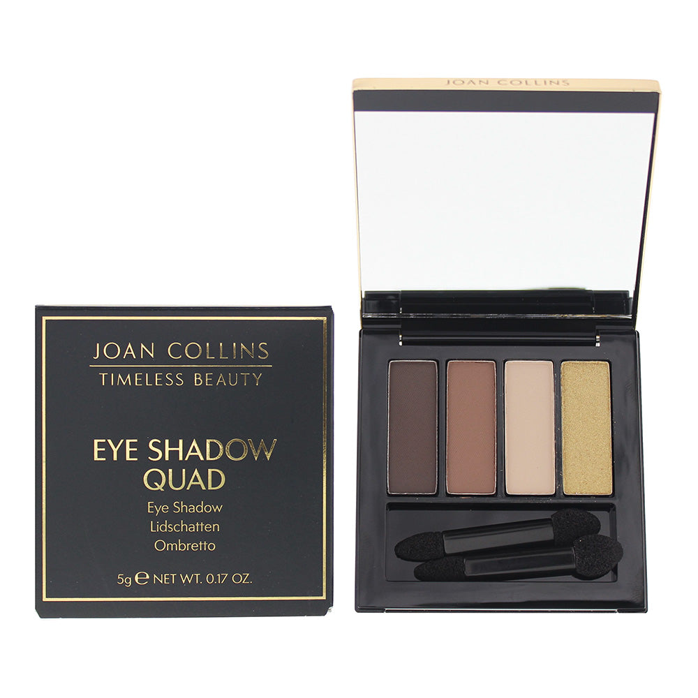 Joan Collins Quad Moody Browns & Gold Eye Shadow 5g