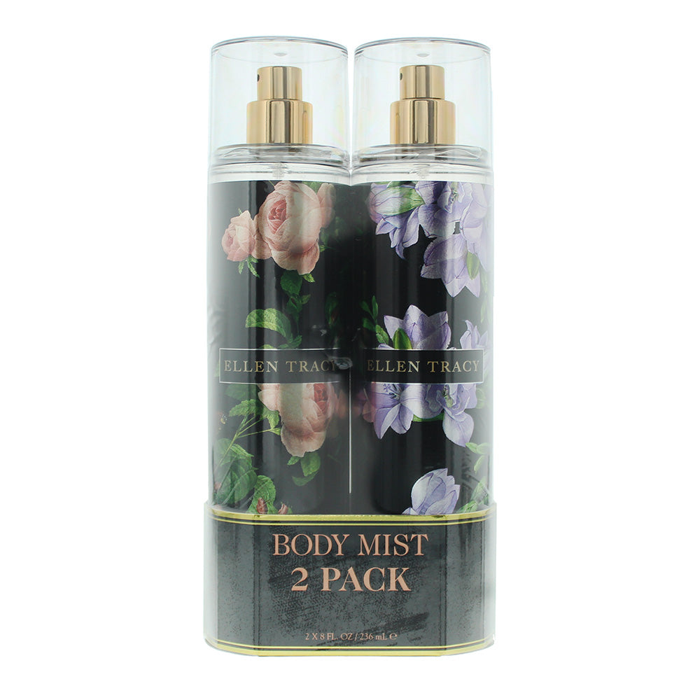 Ellen Tracy Floral 2 Piece Gift Set: Courageous Body Mist 236ml - Radiant Body Mist 236ml