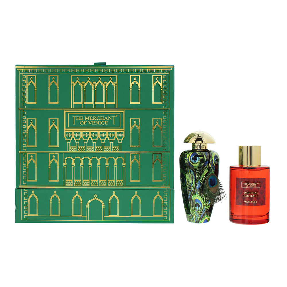 The Merchant Of Venice Imperial Emerald 2 Piece Gift Set: Eau De Parfum 100ml - Hair Mist 100ml