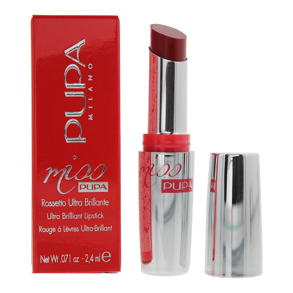 Pupa Miss Ultra Brilliant 502 Red Scarlet Surprise Lipstick 2.4ml