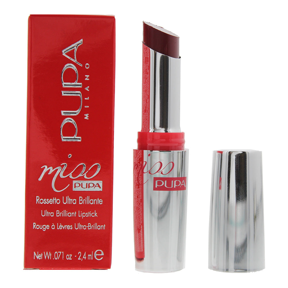 Pupa Miss Ultra Brilliant 504 Ruby Red Lipstick 2.4ml