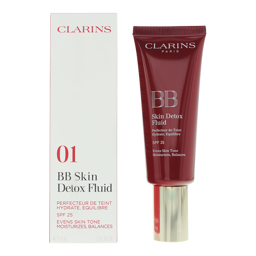 Clarins BB Skin Detox Fluid Spf 25 01 Light Bb Cream 45ml