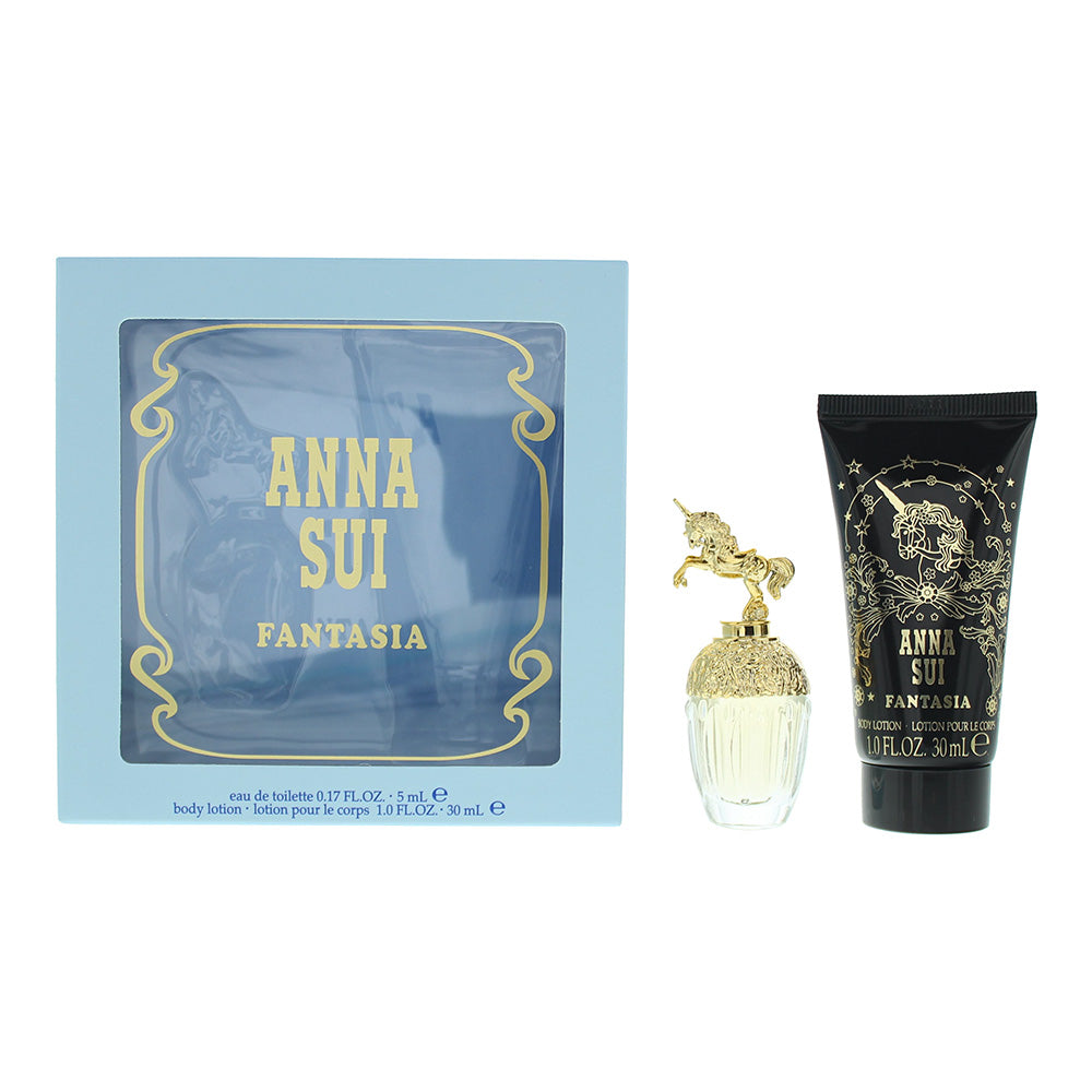 Anna Sui Fantasia 2 Piece Gift Set: Eau De Toilette 5ml - Body Lotion 30ml