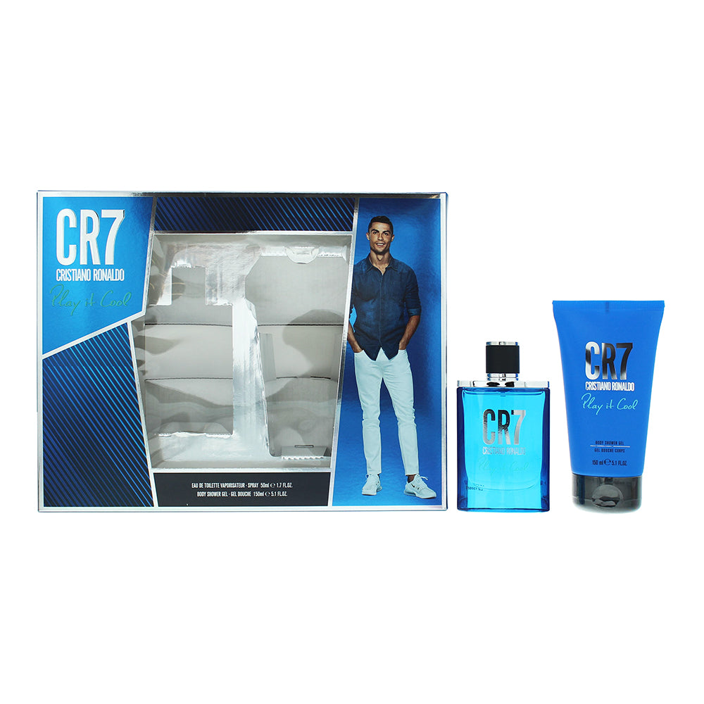 Cristiano Ronaldo Play It Cool 2 Piece Gift Set: Eau De Toilette 50ml - Shower Gel 150ml