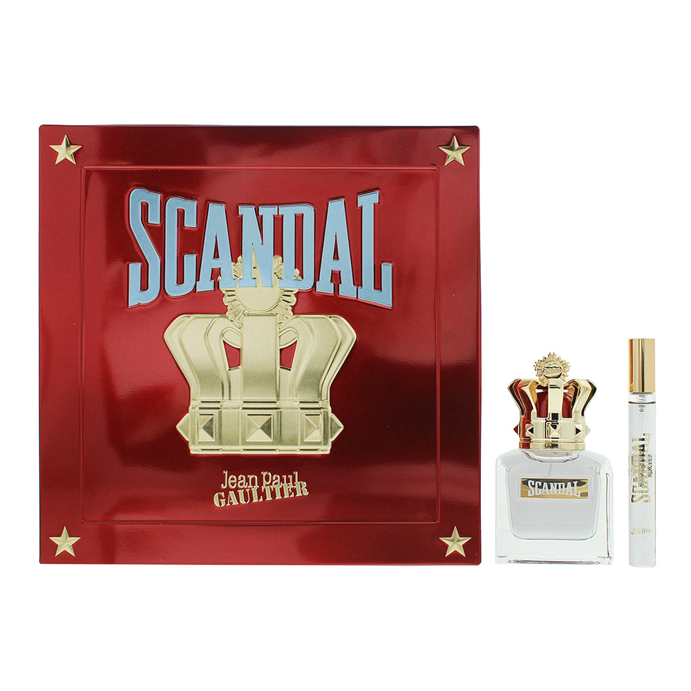 Jean Paul Gaultier Scandal Pour Homme 2 Piece Gift Set: Eau De Toilette 50ml - Eau De Toilette 10ml