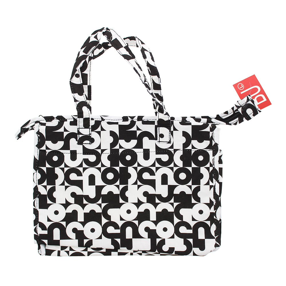 Bags Unlimited Moscow Black & White Large Holdall With Handless Bag 