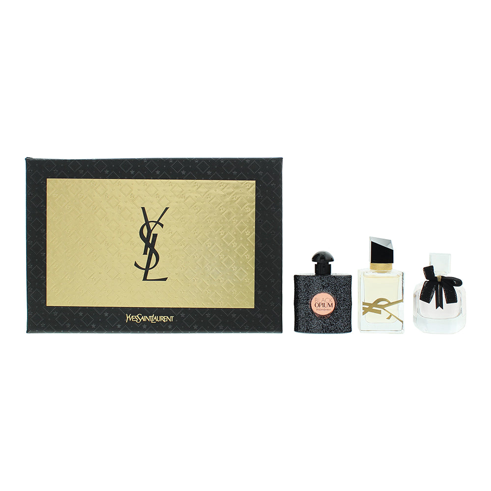 Yves Saint Laurent 3 Piece Gift Set: Black Opium Eau De Parfum 7.5ml - Libre Eau