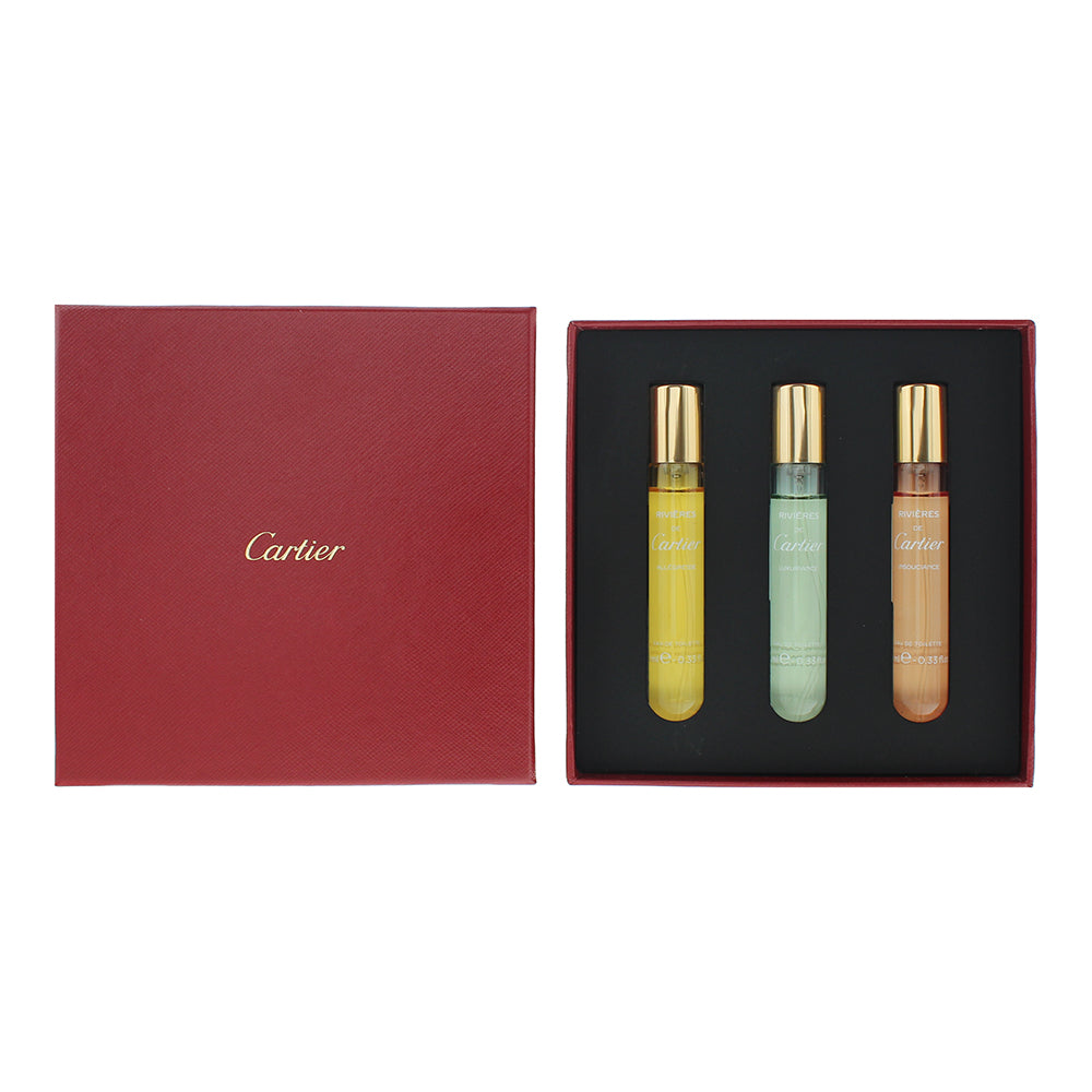 Cartier Rivieres 3 Piece Gift Set: Allégresse Eau De Toilette 10ml - Luxuriance 