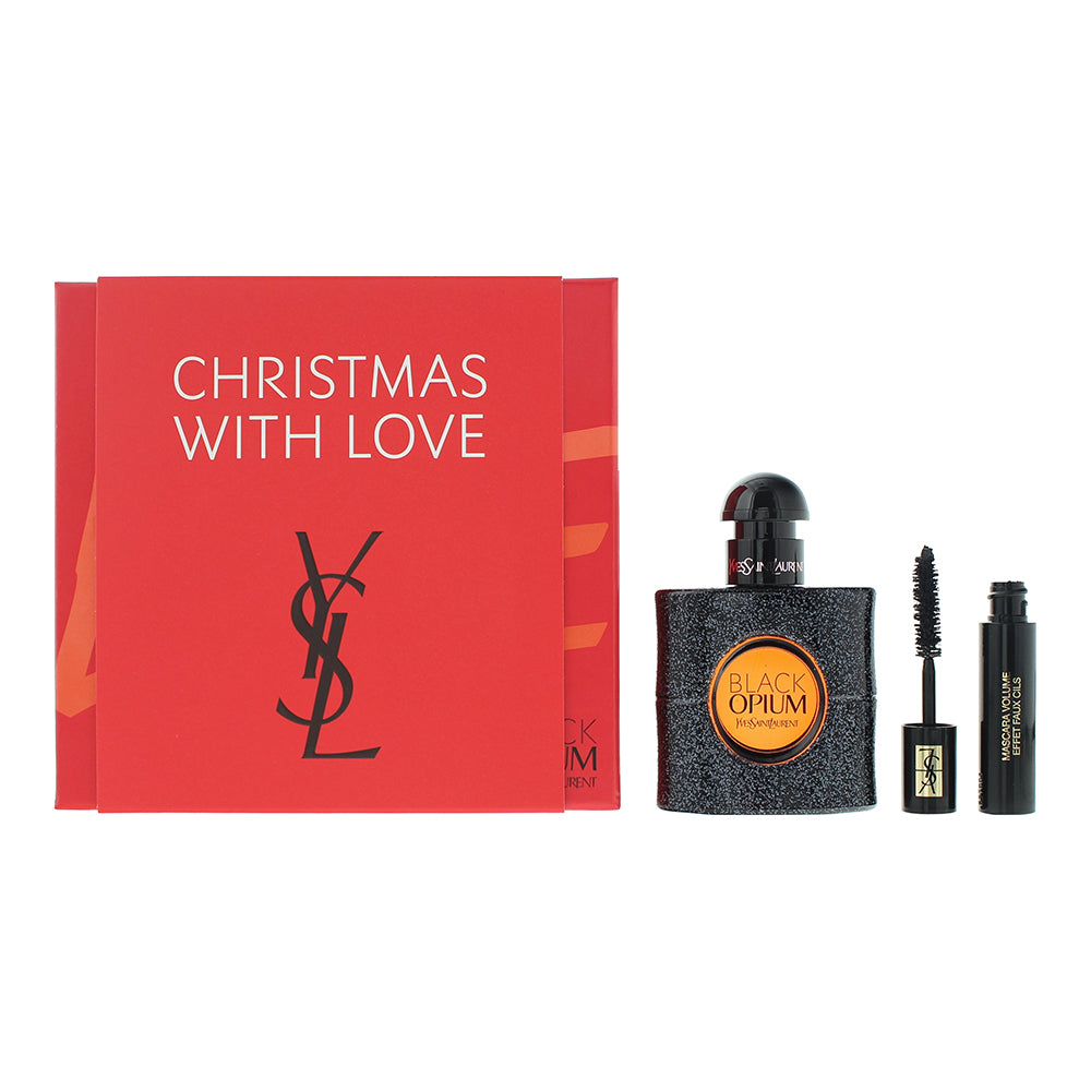 Yves Saint Laurent Black Opium 2 Piece Gift Set: Eau De Parfum 30ml - Mini Masca