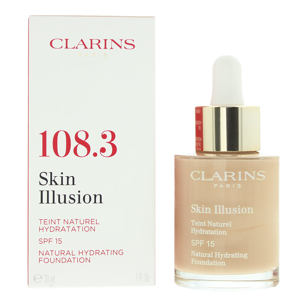 Clarins Skin Illusion Natural Hydrating Spf 15 108.3 Organza Foundation 30ml