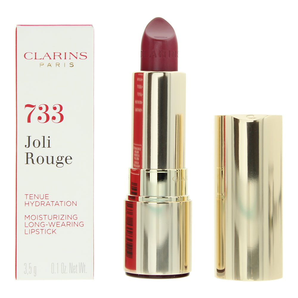 Clarins Joli Rouge 733 Soft Plum Lipstick 3.5g