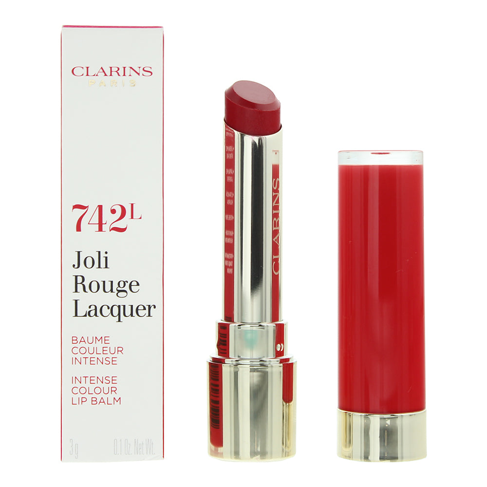 Clarins Joli Rouge Lacquer 742L Joli Rouge Lipstick 3g