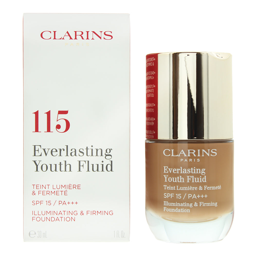 Clarins Everlasting Youth Fluid 115 Cognac Foundation 30ml