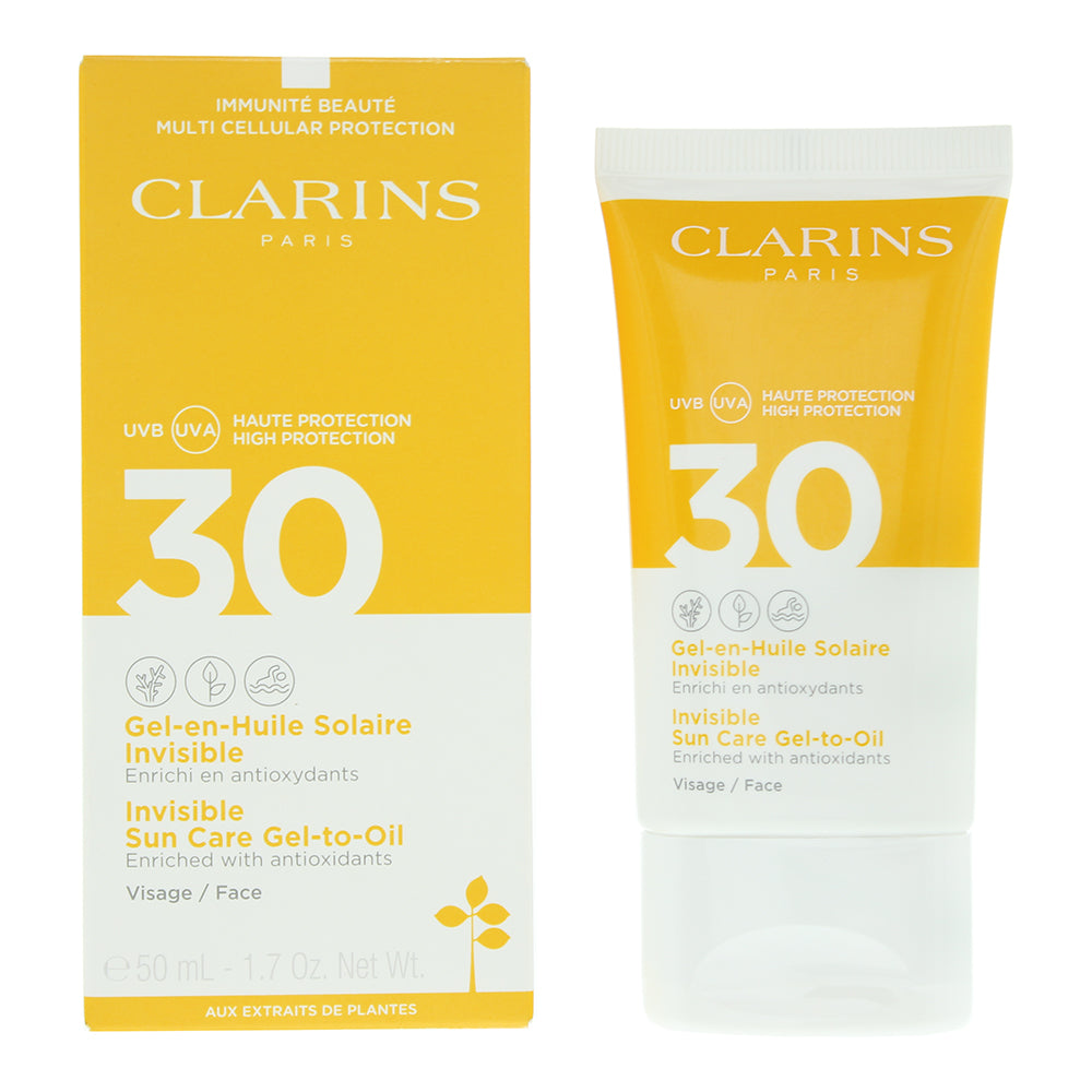 Clarins Invisible Sun Care Spf 30 Gel-To-Oil 50ml