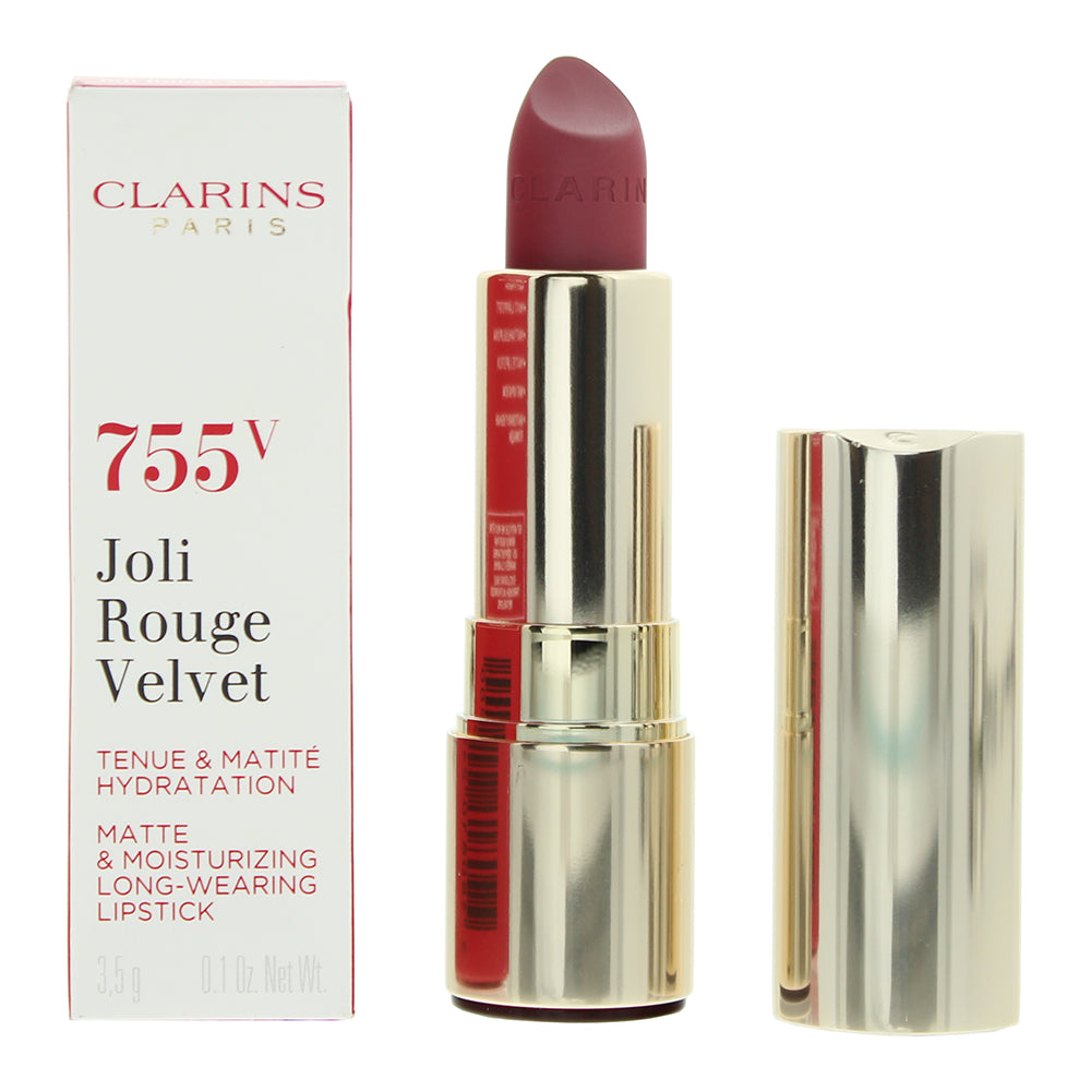 Clarins Joli Rouge Velvet 755V Litchi Lipstick 3.5g