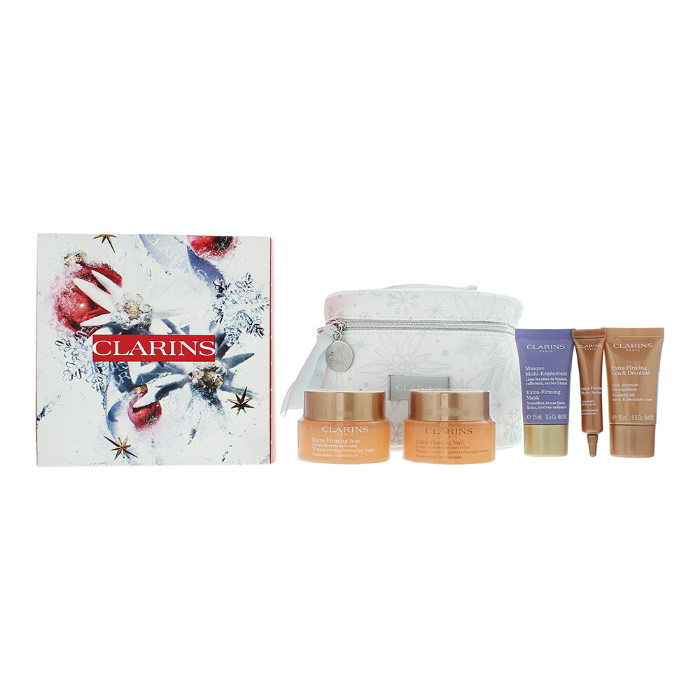 Clarins Extra-Firming Luxury Collection 5 Piece Gift Set: Day Cream 50ml - Night
