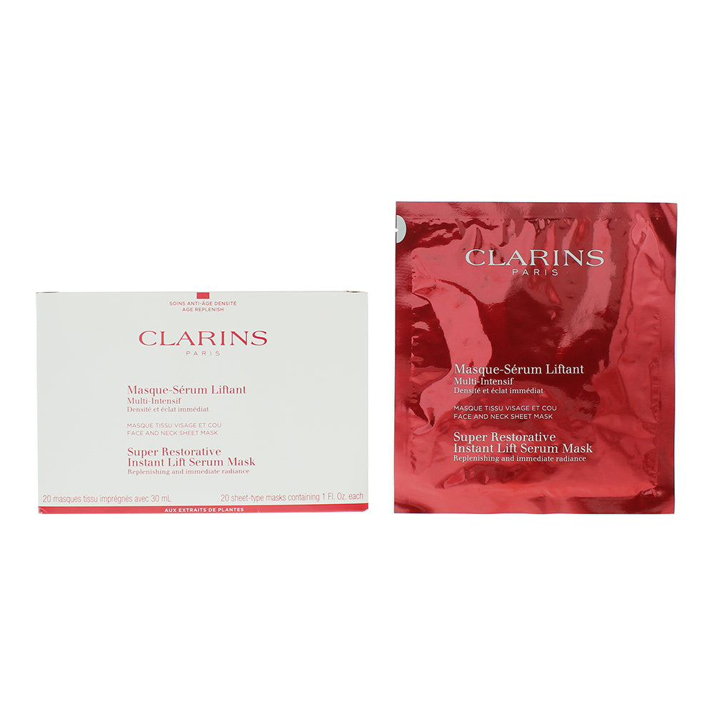 Clarins Super Restorative Instant Lift Serum Mask 20 x 30ml