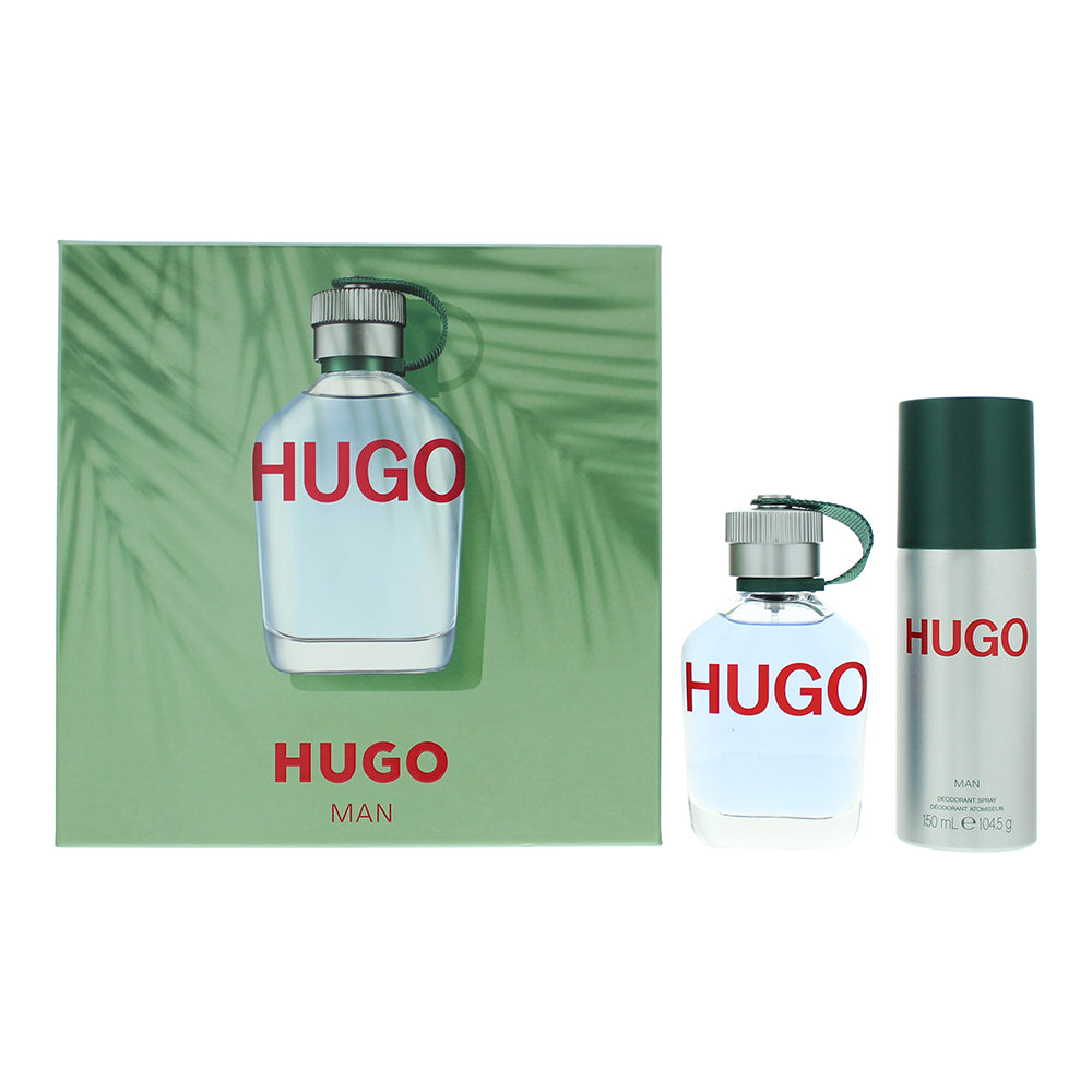 Hugo Boss Hugo Man 2 Piece Gift Set: Eau de Toilette 75ml - Deodorant Spray 150m
