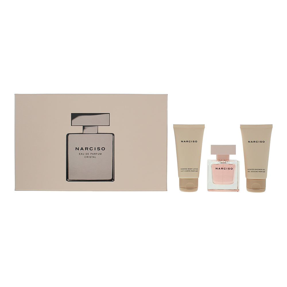 Narciso Rodriguez Cristal 3 Piece Gift Set: Eau de Parfum 50ml - Body Lotion 50m