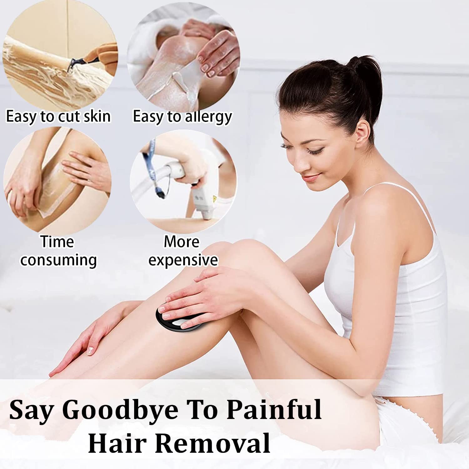 Crystal Hair Eraser Magic Crystal Hair Remover Stone Painless Hair