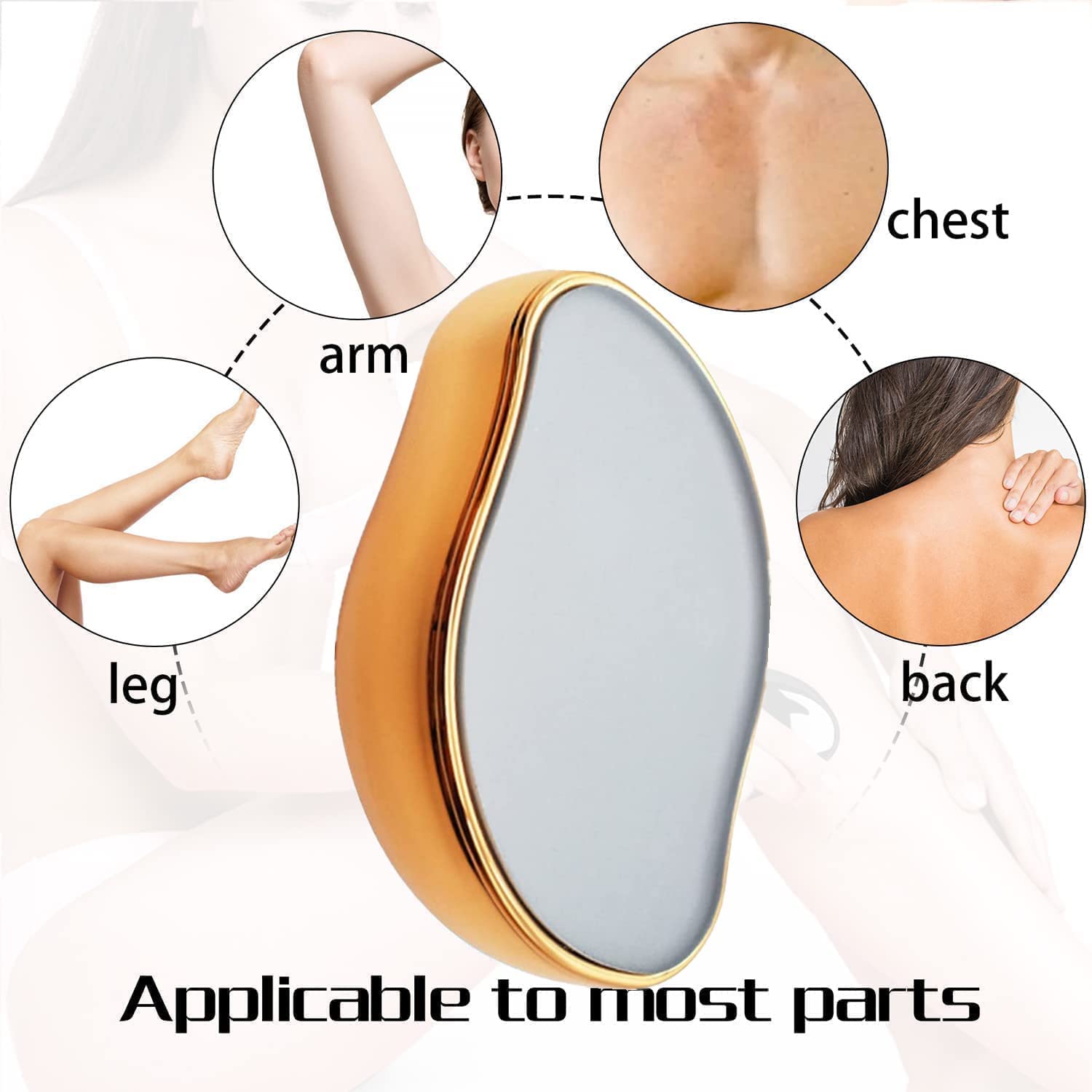 Crystal Hair Eraser Magic Crystal Hair Remover Stone Painless Hair